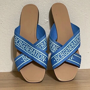 BCBGeneration blue flat Sandals sz 9